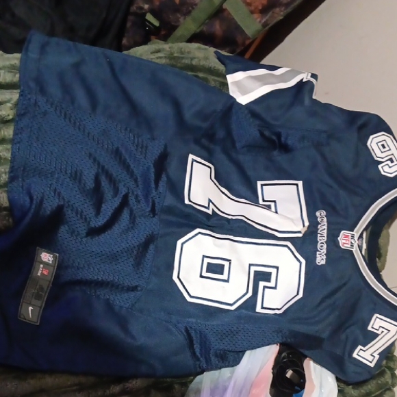 Nike Blue and White Men's Jersey
